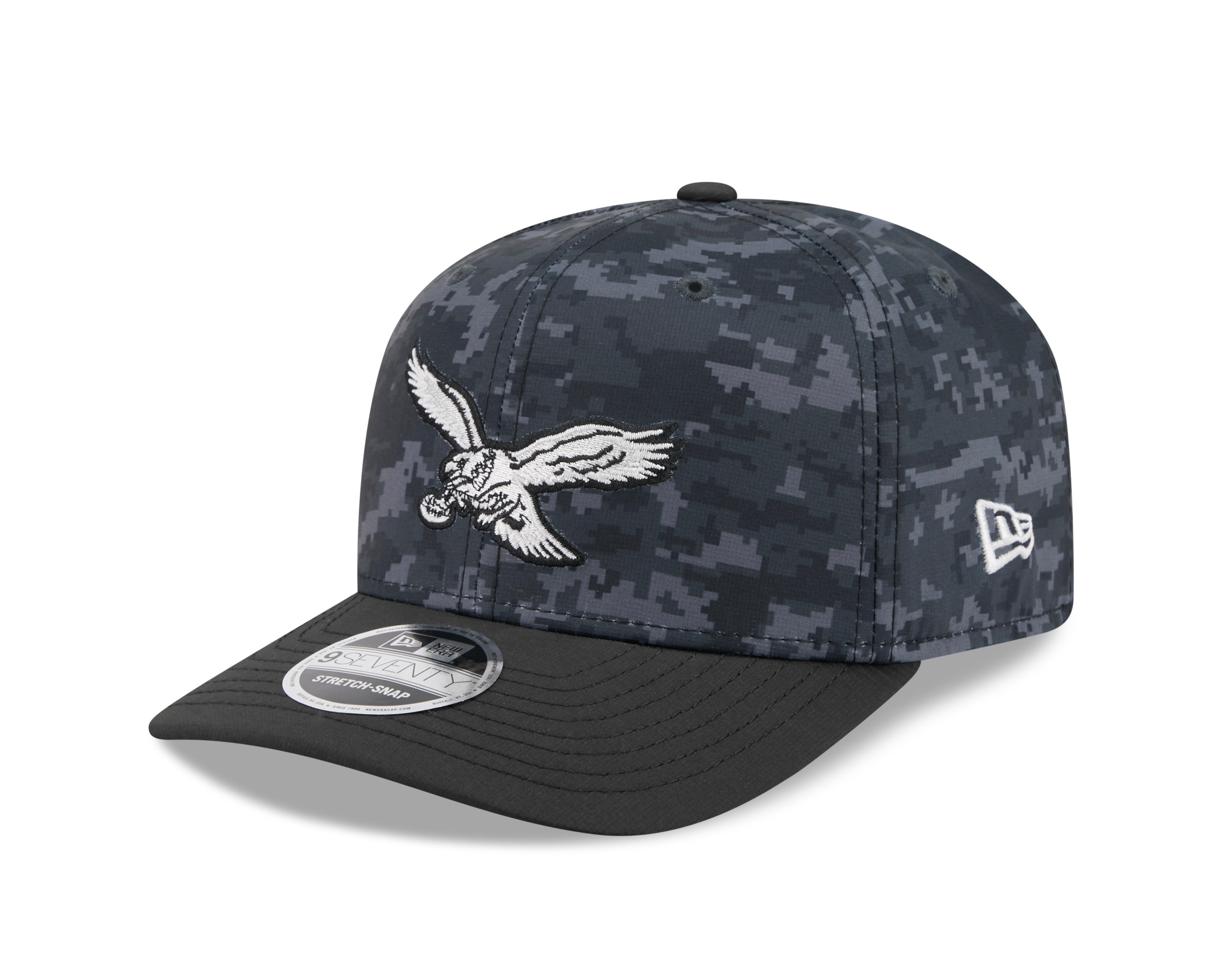 Philadelphia Eagles Hat - Dark Camo Salute To Service Alternate NFL 9Seventy Adjustable Stretch Snapback Cap - New Era