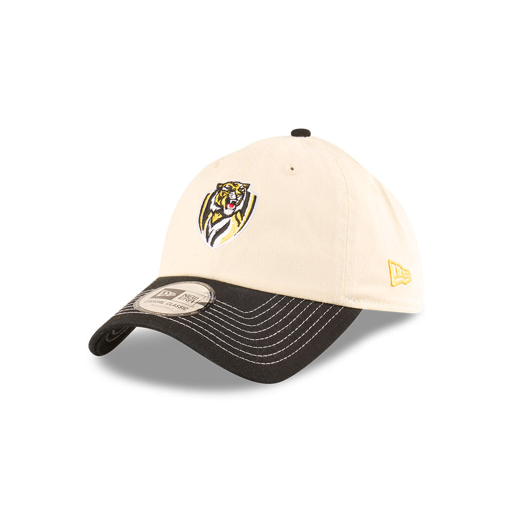 Richmond Tigers Hat - 2025 AFL 2Tone Chrome Contrast Casual Classic Strapback Cap - New Era