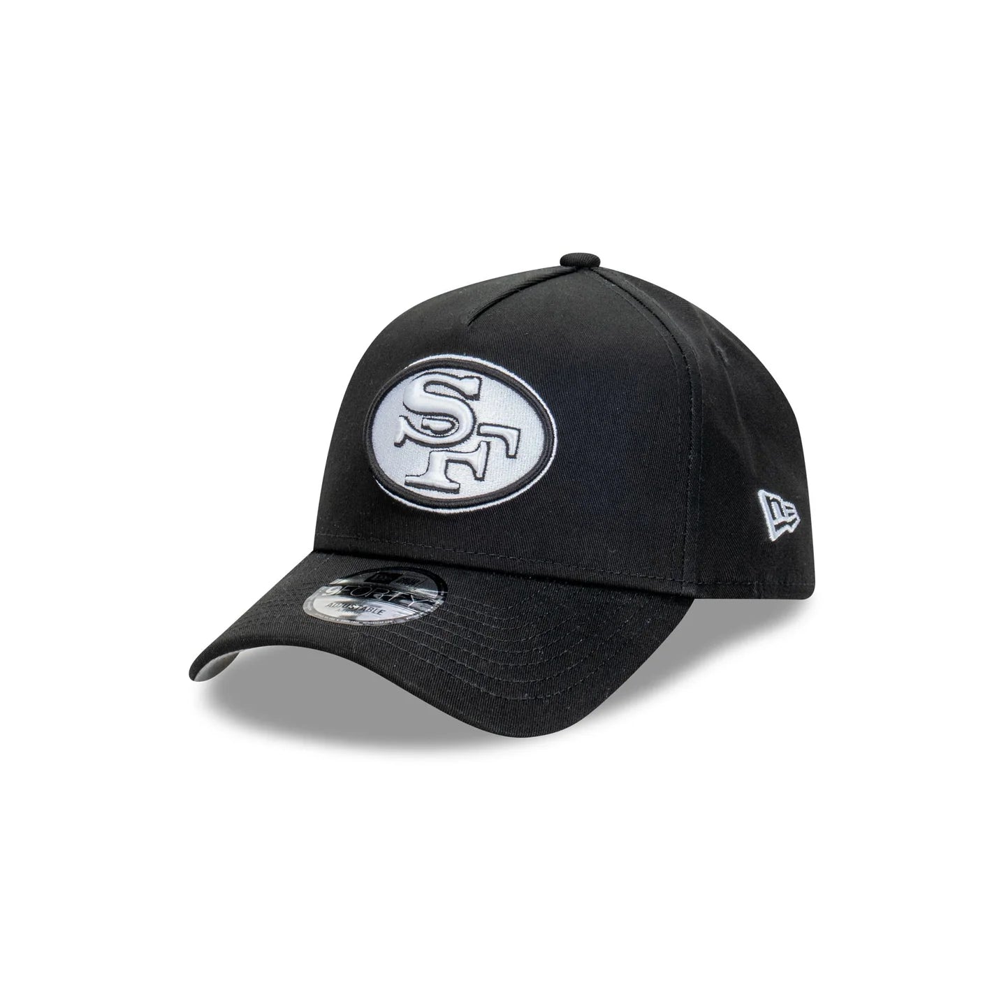 San Francisco 49ers Hat - Classic Black 9Forty A-Frame NFL Snapback Cap - New Era