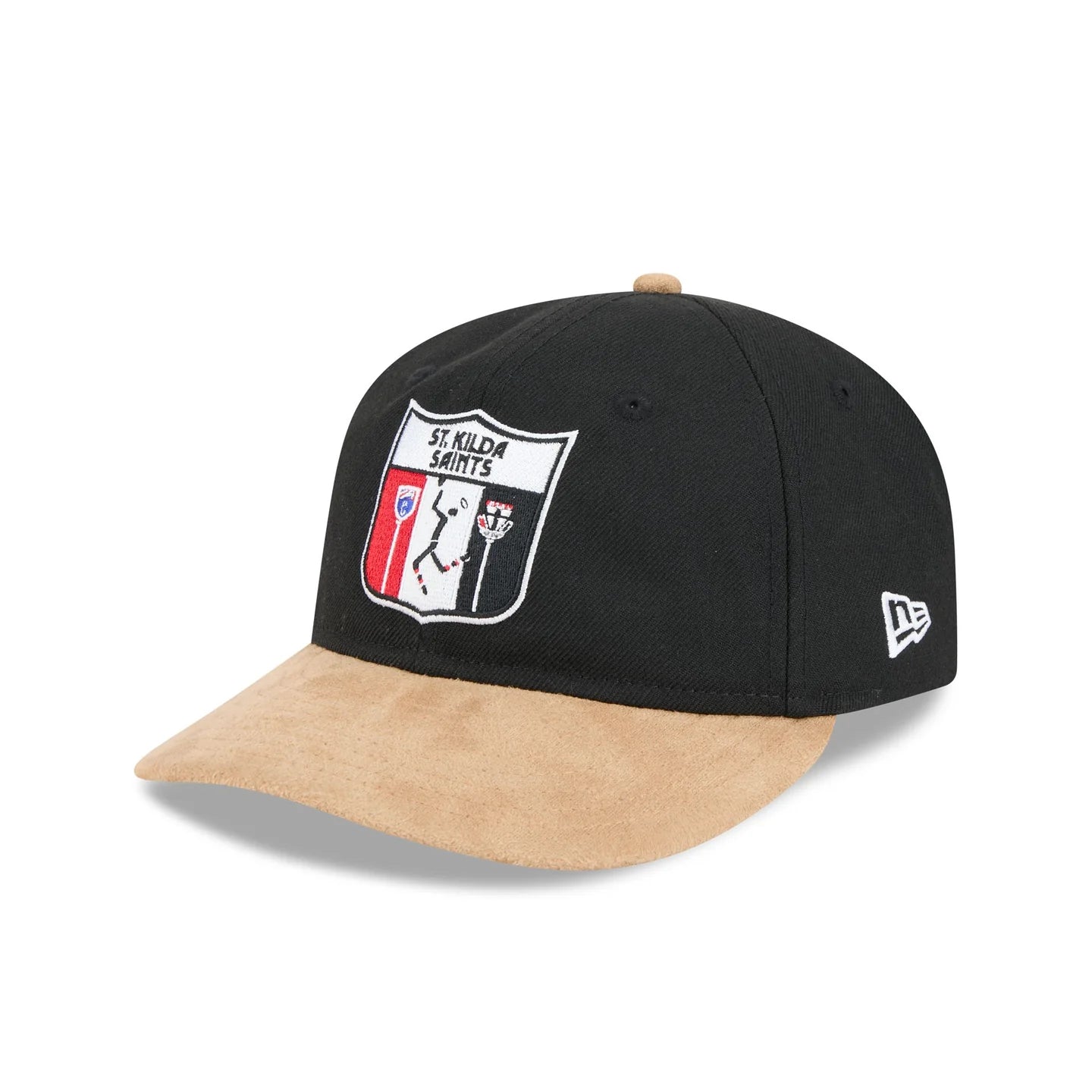 St Kilda Saints Hat - AFL 2025 Retro Contrast Suede 9Fifity Strapback Cap - New Era