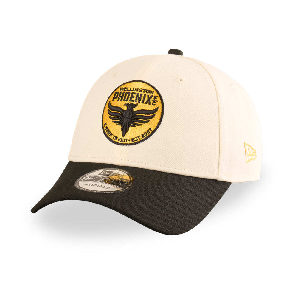 Wellington Phoenix FC Hat - 2-Tone Black Chrome 9Forty A-League Snapback Cap - New Era