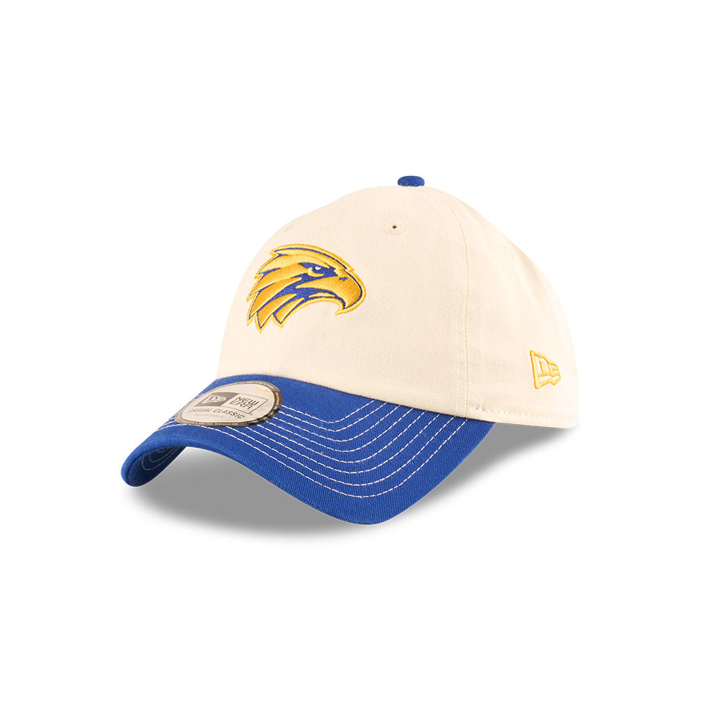 West Coast Eagles Hat - 2025 AFL 2Tone Chrome Contrast Casual Classic Strapback Cap - New Era