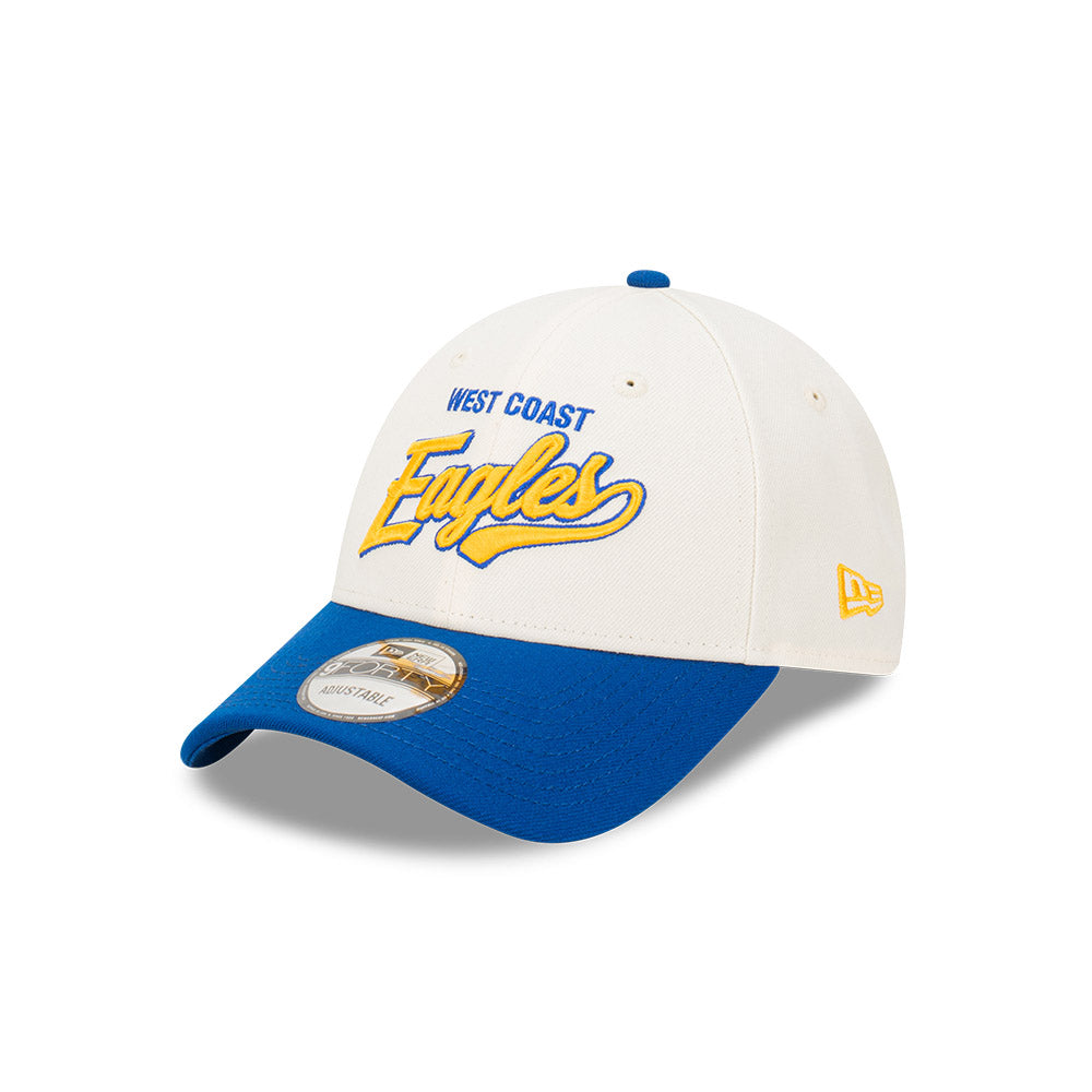 West Coast Eagles Hat - AFL 2024 2-Tone Blue 9forty Snapback Cap - New Era