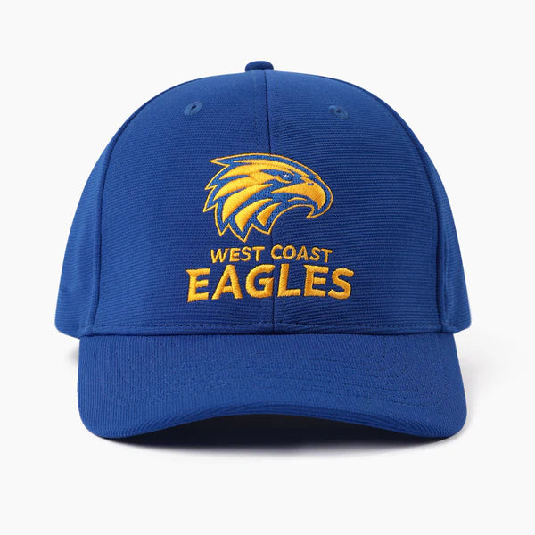 West Coast Eagles Hat - Official Team Colour Adult Full Logo Strapback Cap - AFL Supporterwear