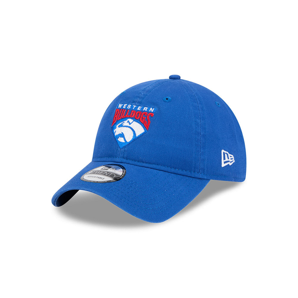 Western Bulldogs Hat - AFL 2025 Retro Washed 9Twenty Strapback Cap - New Era
