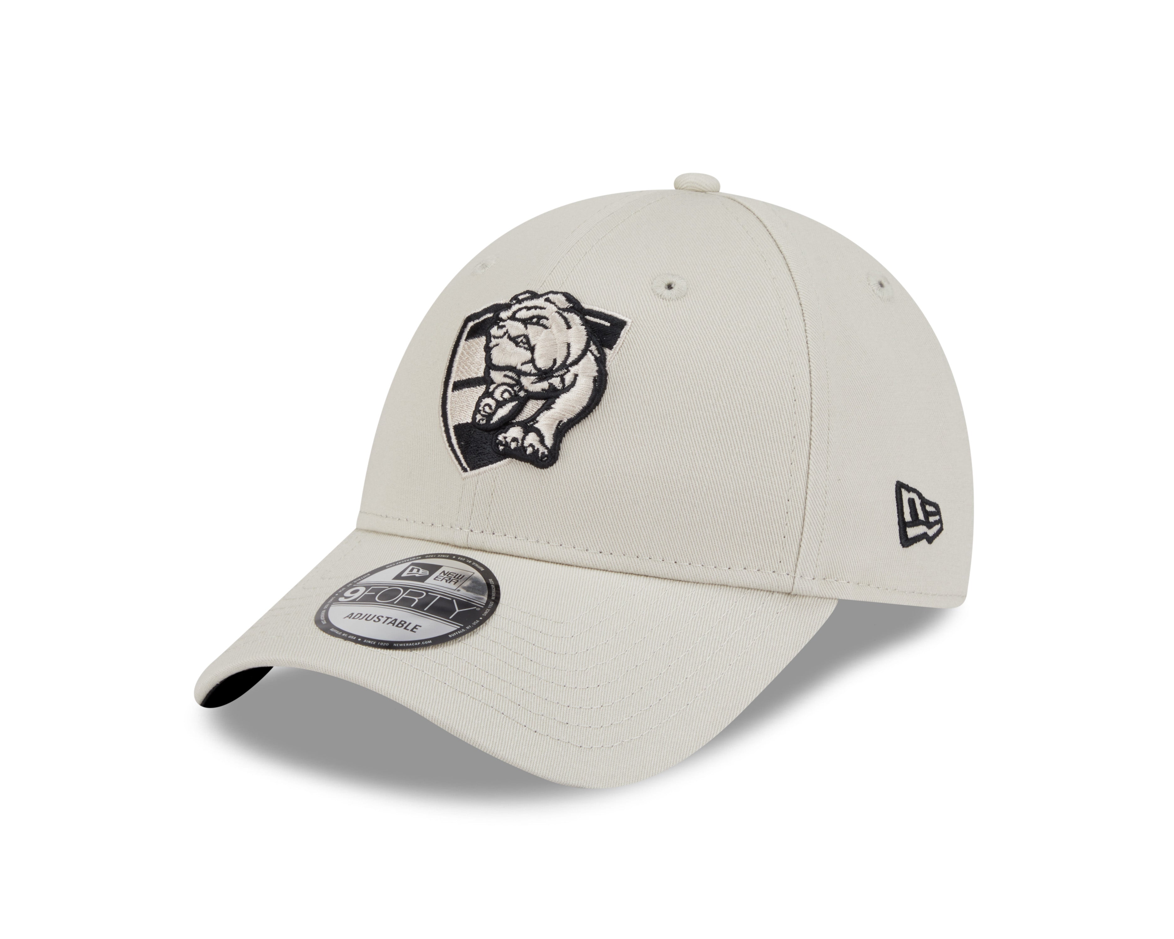 Western Bulldogs Hat - Stone Black 9forty AFL Strapback Cap - New Era