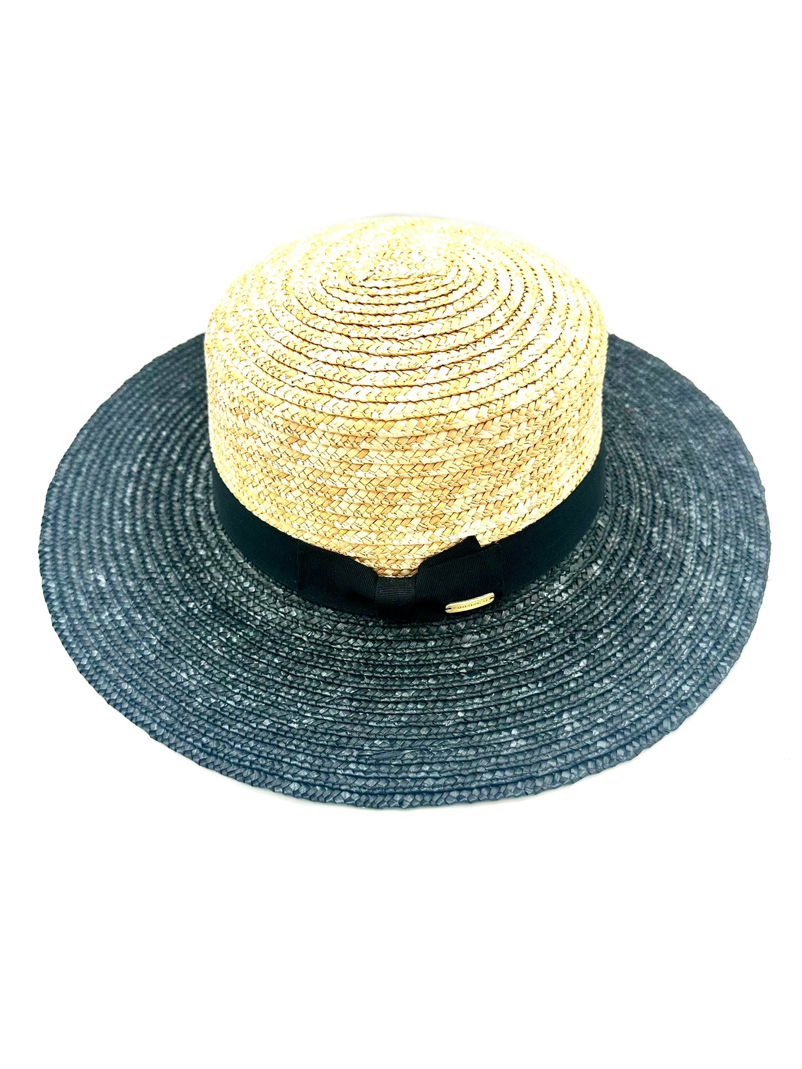 Women's Wide Brim Hat - Black Lux Kooringal
