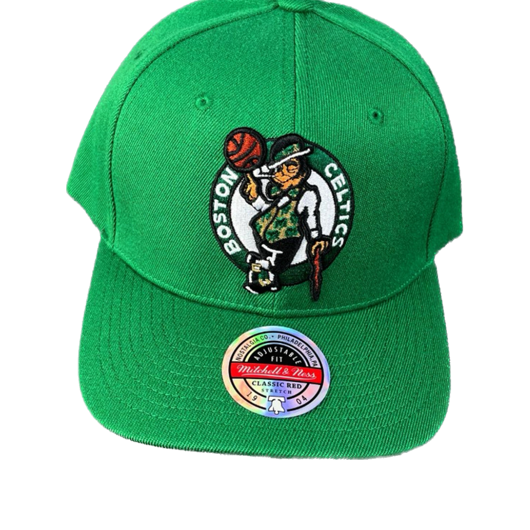 Boston Celtics Hat - Green NBA Team Ground 2.0 Stretch Snapback - Mitchell  & Ness