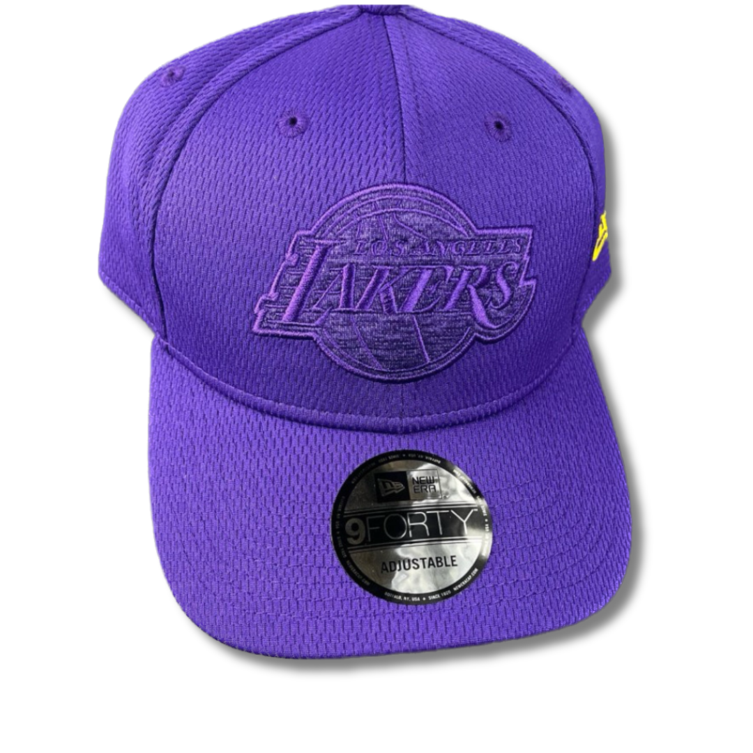 LA Lakers Hat - Purple Shadow Logo 9Forty NBA Snapback Cap - New Era