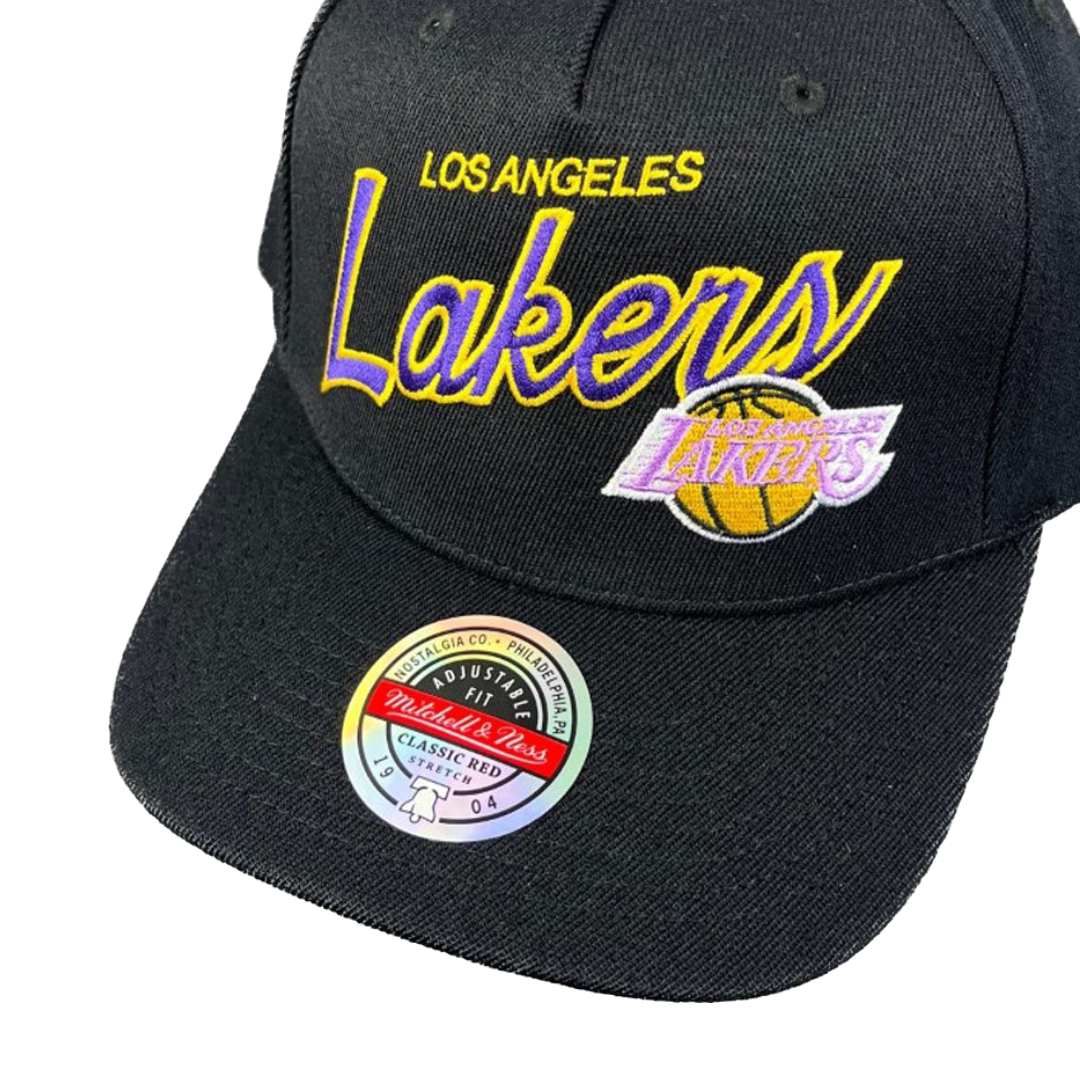 Shop Mitchell & Ness Los Angeles Lakers Snapback Cap (black