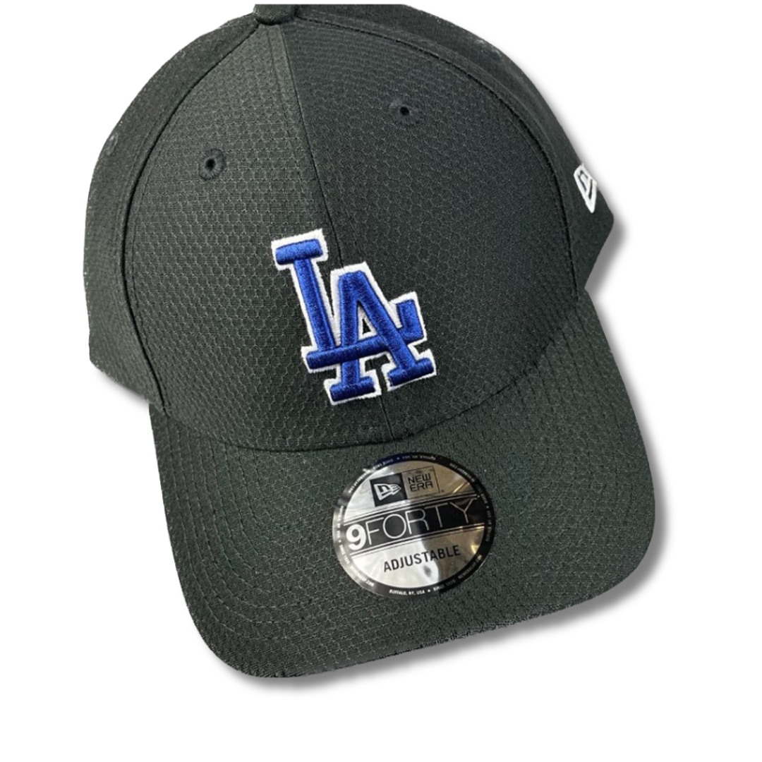 LA Dodgers Hat - Black Hex 9Forty MLB Snapback Cap - New Era