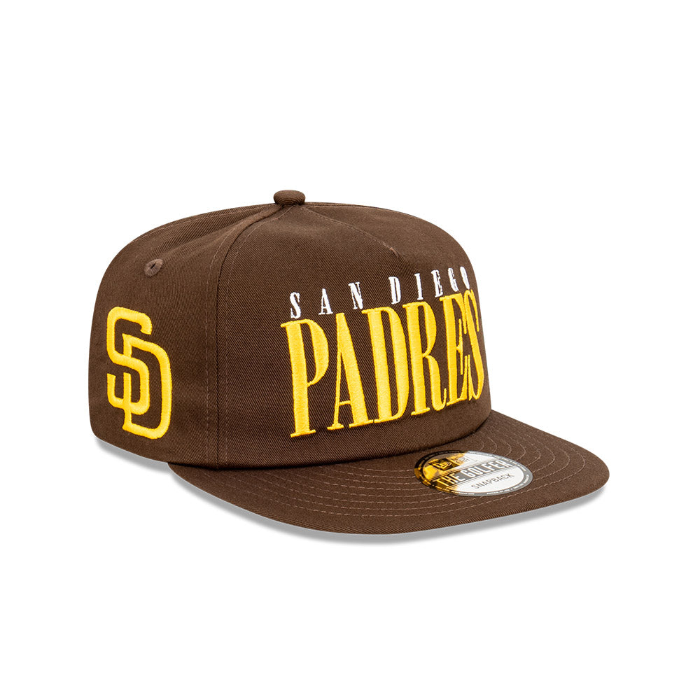 San Diego Padres Hat - Brown The Golfer Classic Logo Snapback - New Era