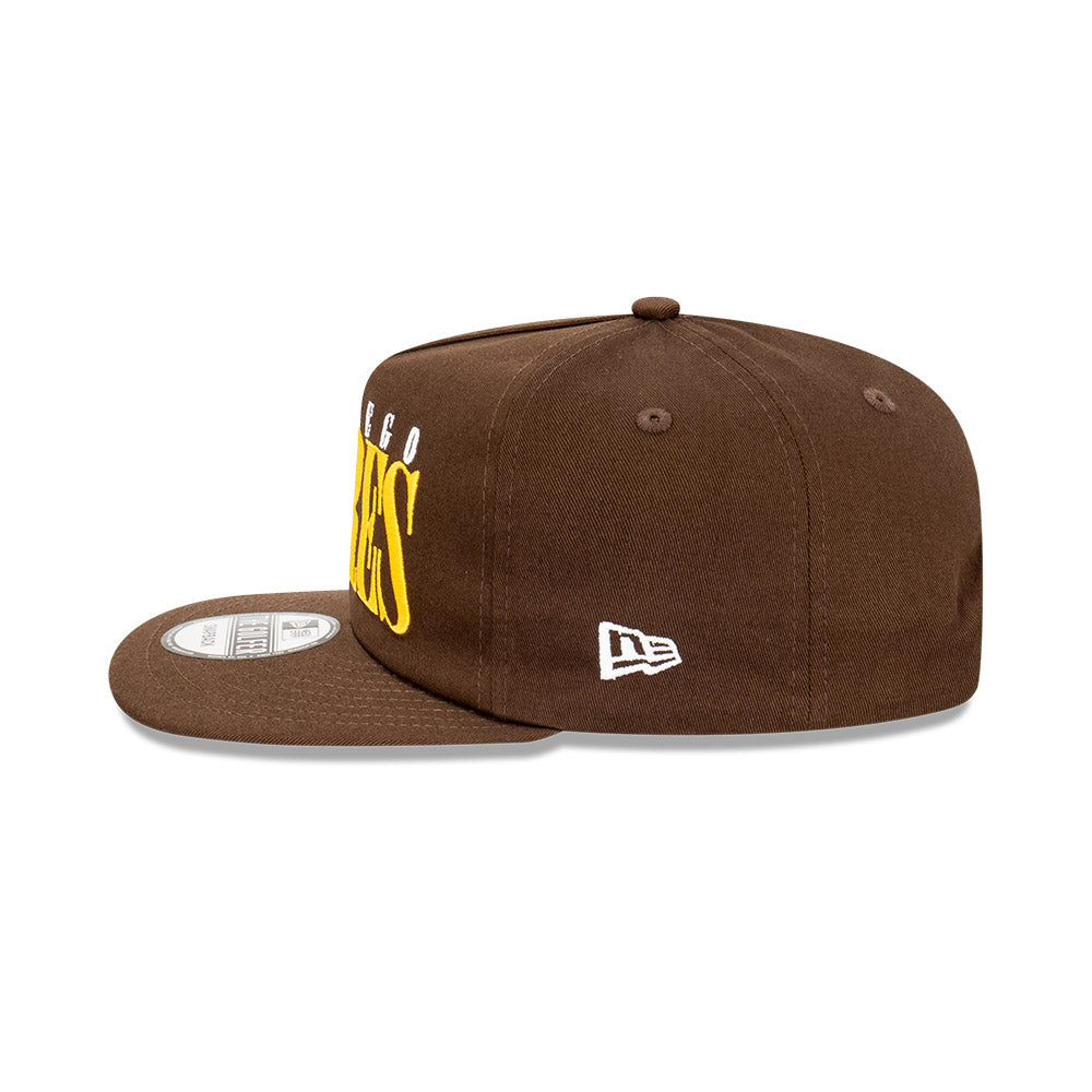 San Diego Padres Hat - Brown The Golfer Classic Logo Snapback - New Era