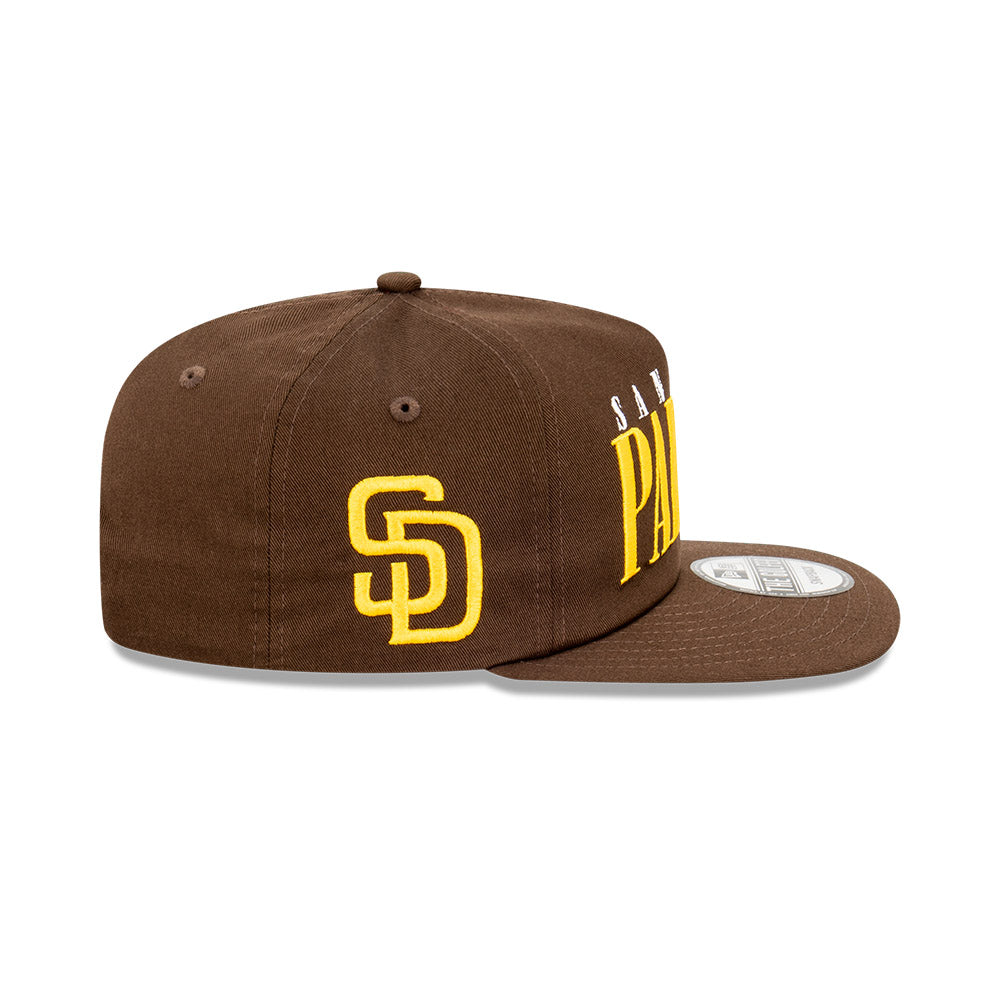 San Diego Padres Hat - Brown The Golfer Classic Logo Snapback - New Era