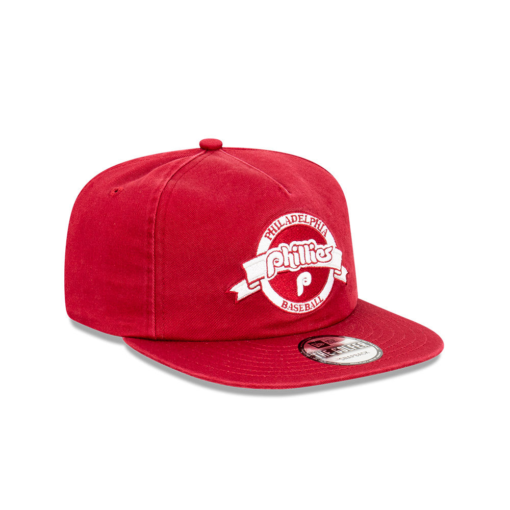 Philadelphia Phillies Hat - Red The Golfer Banner Logo Snapback - New Era