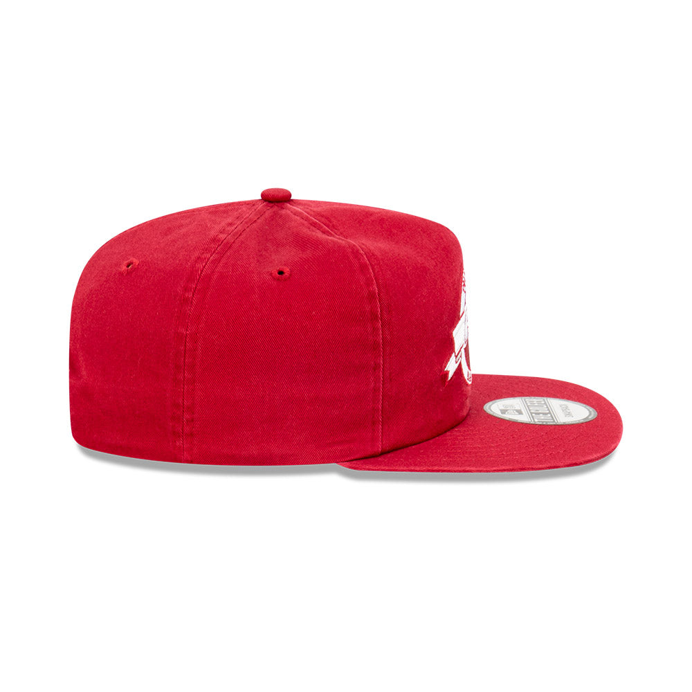 Philadelphia Phillies Hat - Red The Golfer Banner Logo Snapback - New Era