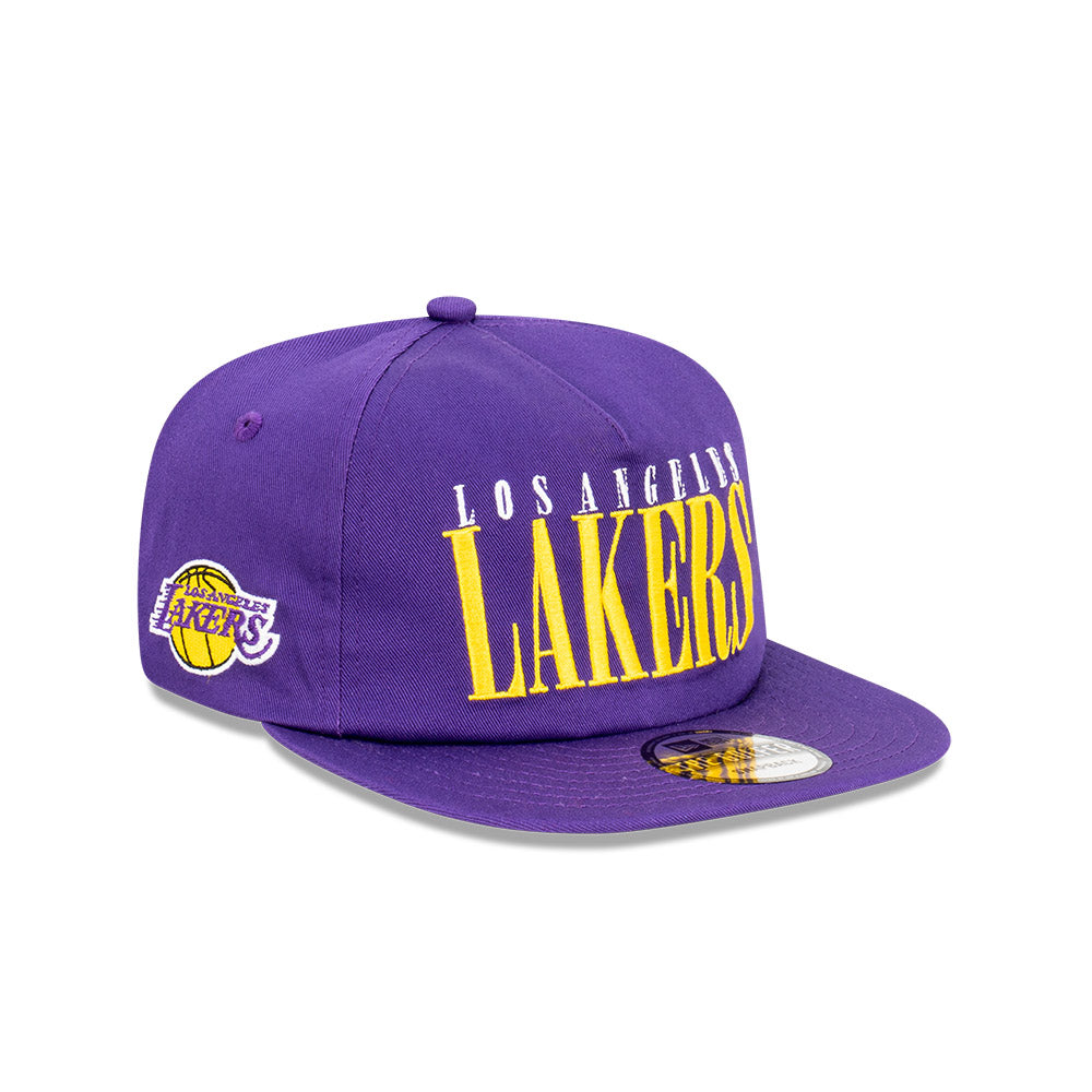 LA Lakers Hat - Purple The Golfer Classic Logo Snapback - New Era