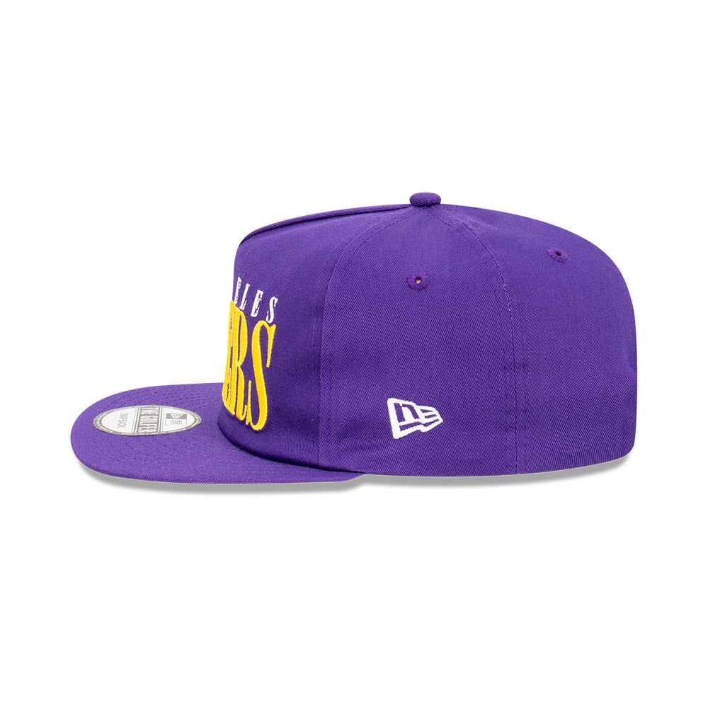 LA Lakers Hat - Purple The Golfer Classic Logo Snapback - New Era