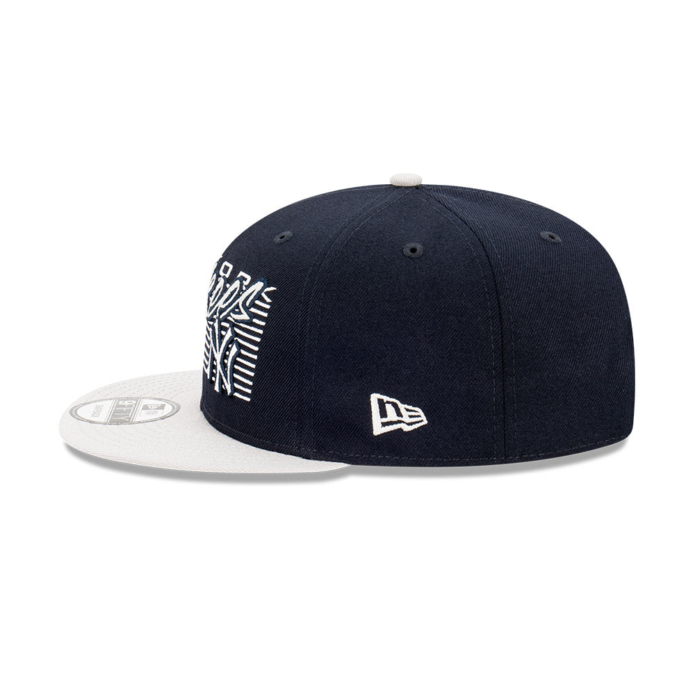 New York Yankees Hat Navy Script Block 9Fifty Snapback New Era