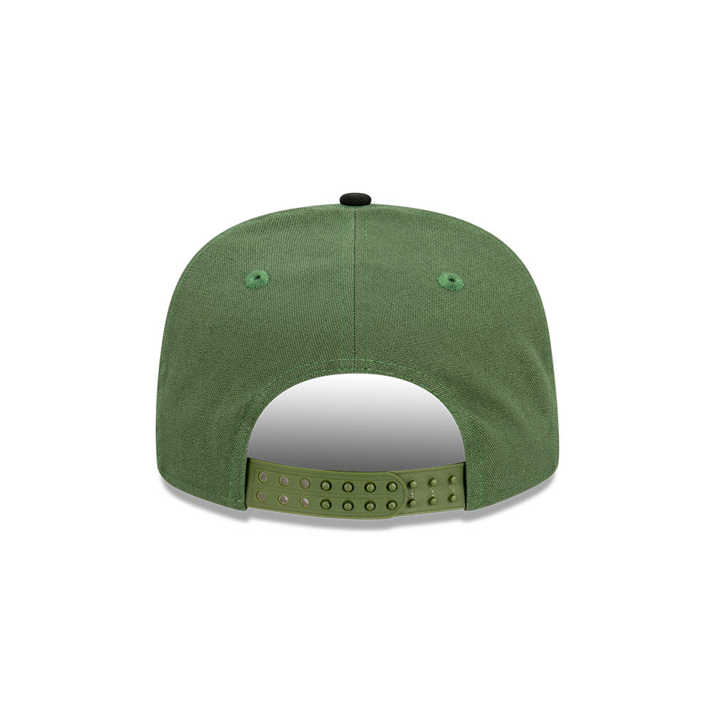 New York Yankees Hat - Rifle Green Stencil Script Golfer Snapback - New Era