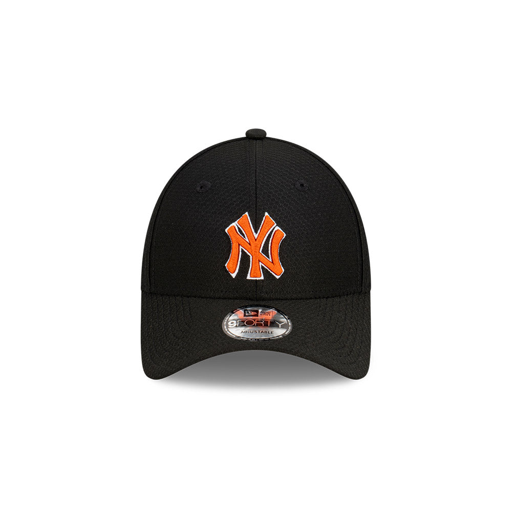 New York Yankees Hat - Black Seasonal Hex Era Orange 9Forty - New Era