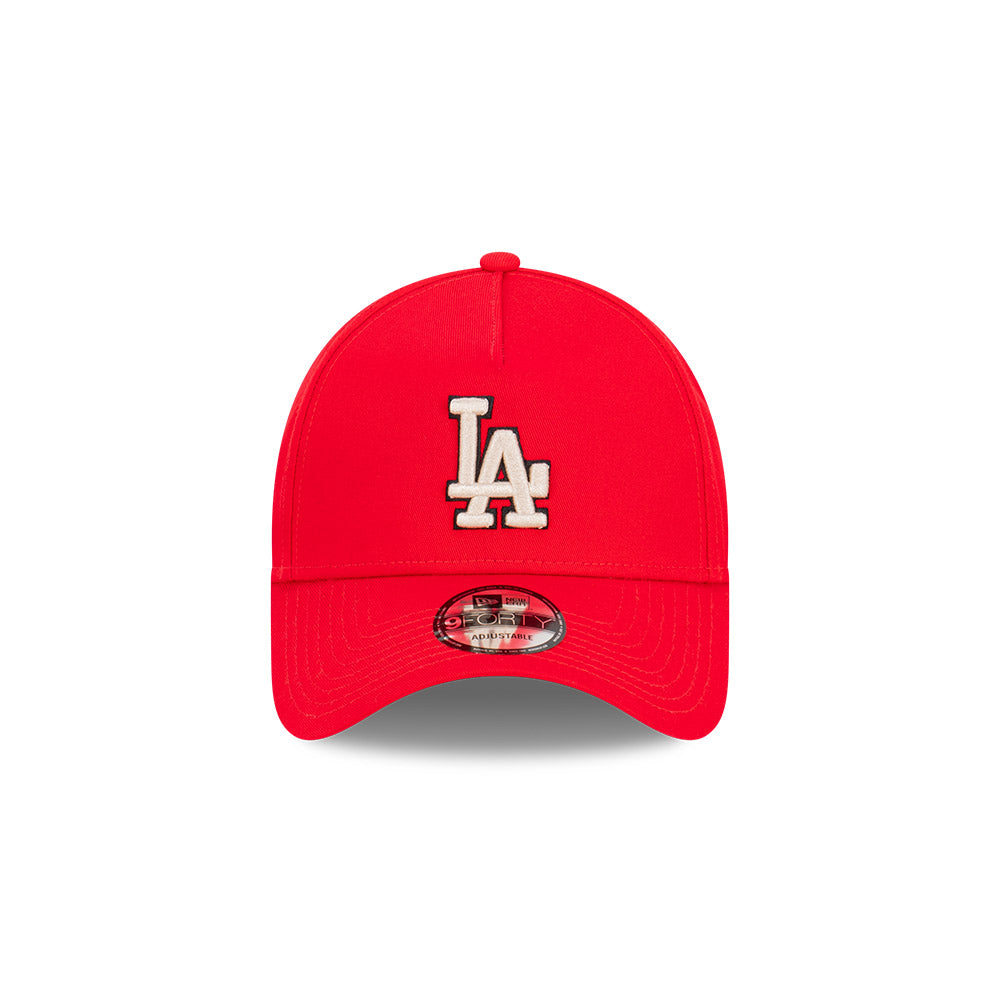 Los Angeles Dodgers Hat - Scarlet Stone 9Forty A-Frame Snapback - New Era