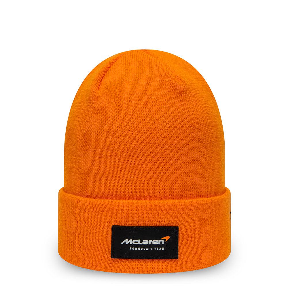 McLaren F1 Racing Beanie - Orange 2023 Essential Cuff - New Era