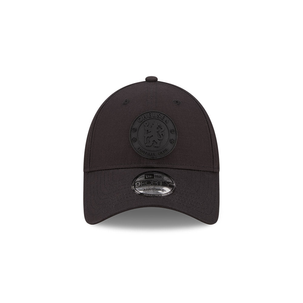 Chelsea FC Hat - Black 2022 EPL Lion Crest Ripstop - New Era