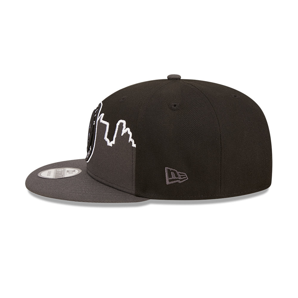 Brooklyn Nets Youth Hat - Black NBA Tip Off 2022 Snapback - New Era