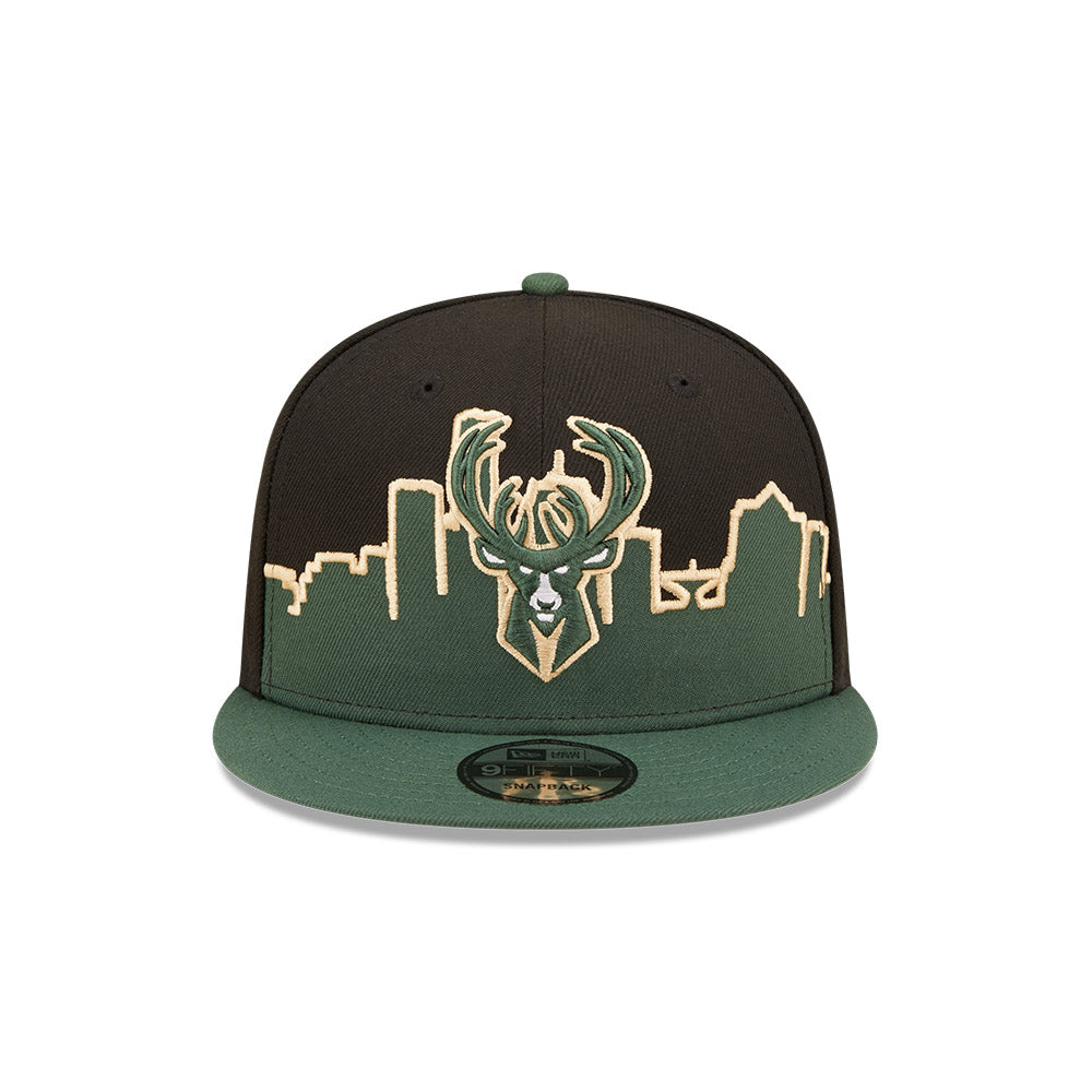 Milwaukee Bucks Youth Hat - Black NBA Tip Off 2022 Snapback - New Era