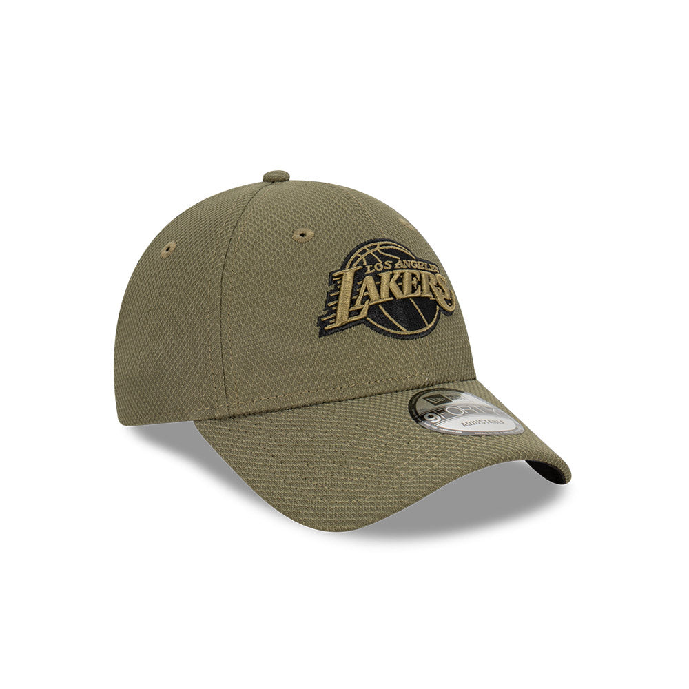 LA Lakers Hat - Green Anaconda Diamond Era 9Forty Snapback - New Era