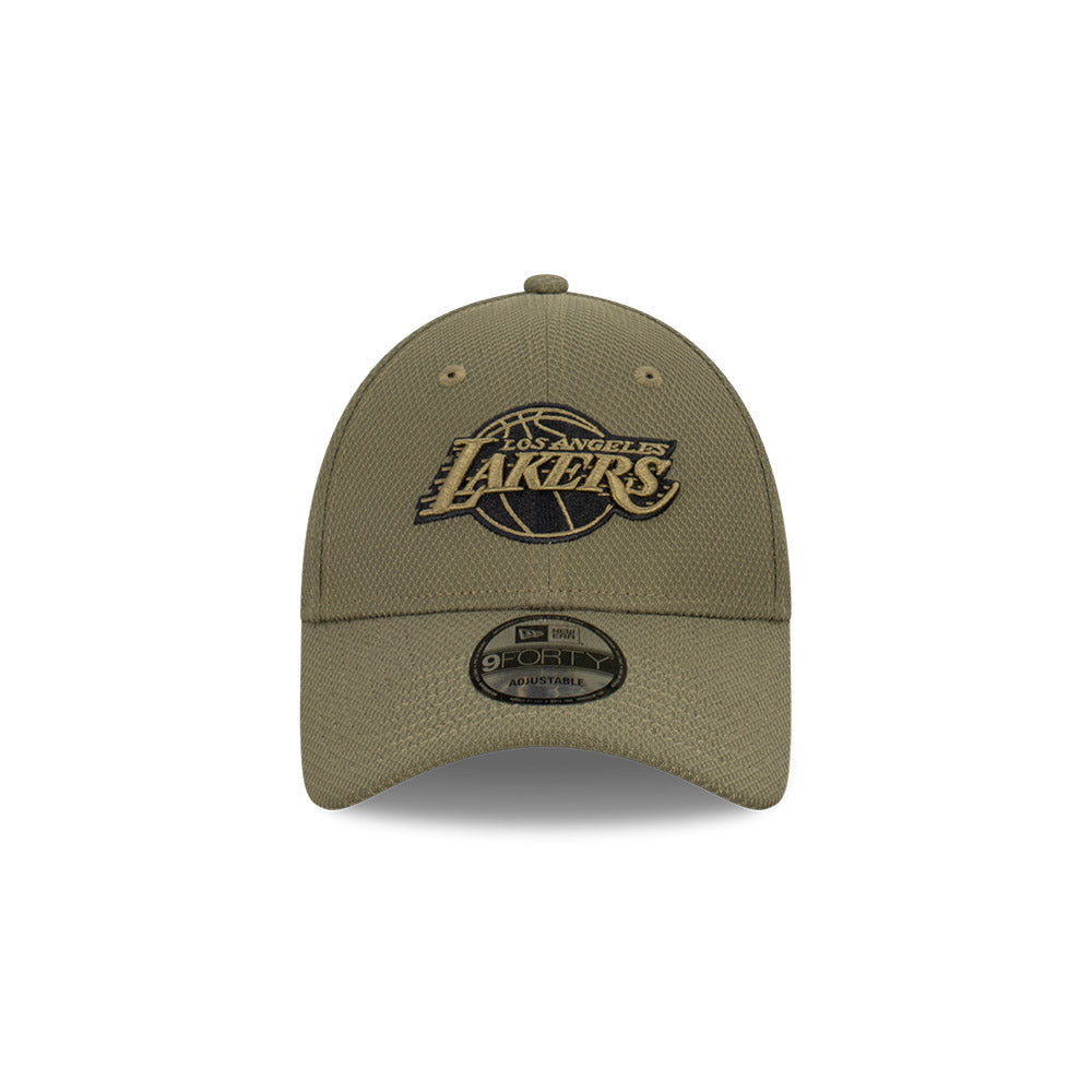 LA Lakers Hat - Green Anaconda Diamond Era 9Forty Snapback - New Era