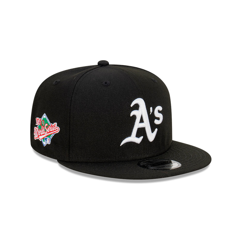 Oakland Athletics Hat - Black 1989 World Series Paisley 9Fifty Snapback - New Era