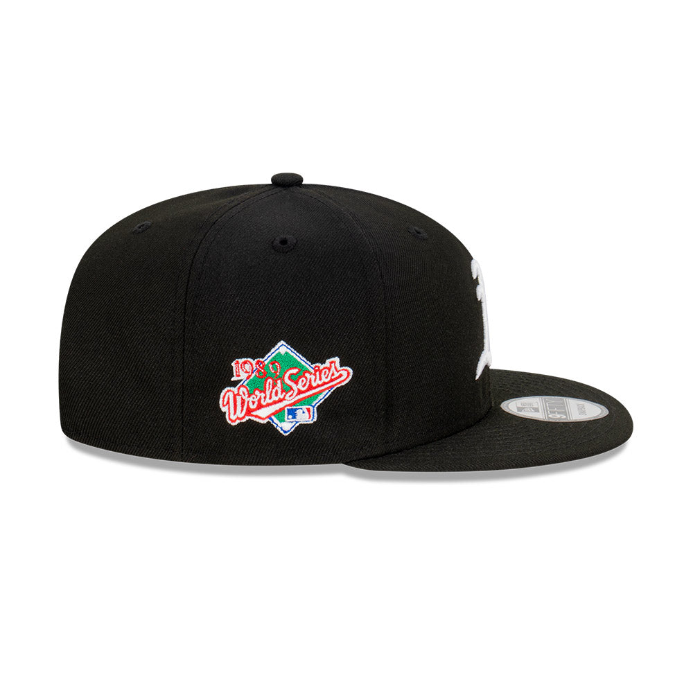 Oakland Athletics Hat - Black 1989 World Series Paisley 9Fifty Snapback - New Era