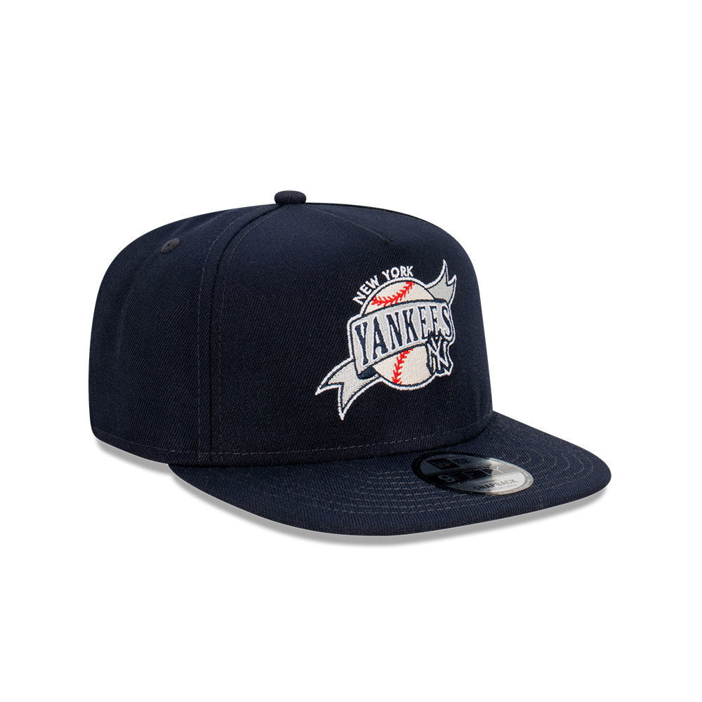 New York Yankees Hat - Navy Baseball Banner Collection 9Fifty Snapback - New Era