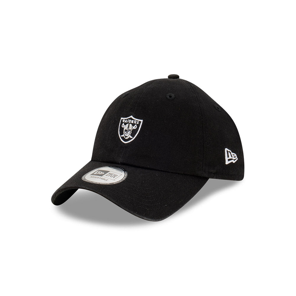 Las Vegas Raiders Hat - Black Mini Logo Casual Classic Strapback - New Era