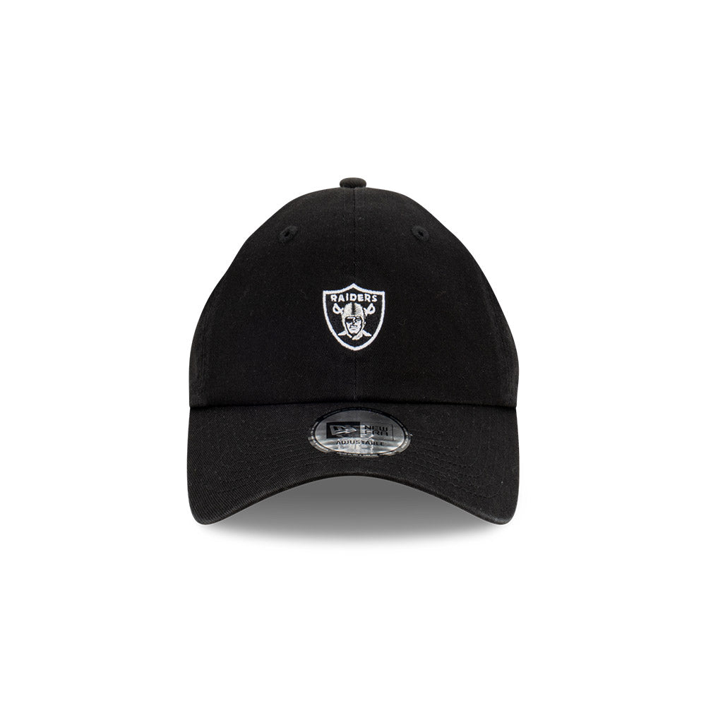 Las Vegas Raiders Hat - Black Mini Logo Casual Classic Strapback - New Era