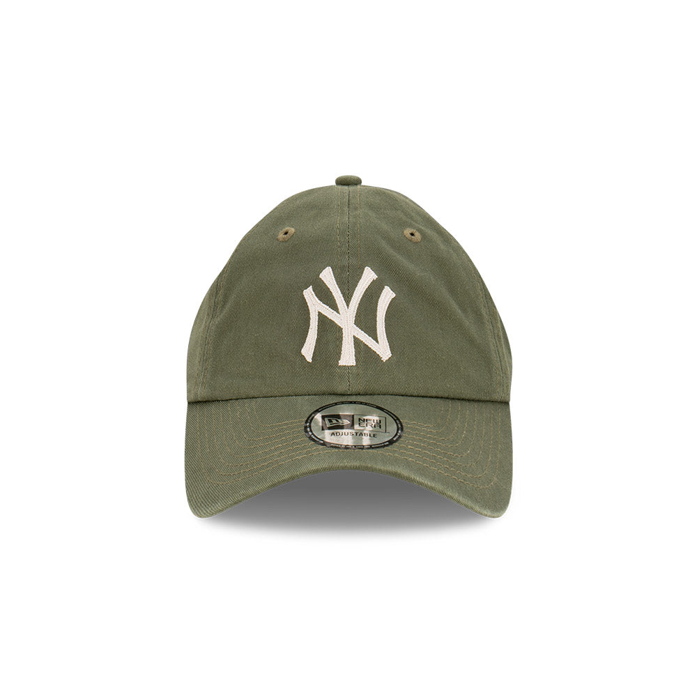 New York Yankees Hat - Olive Chainstitch Casual Classic Strapback - New Era