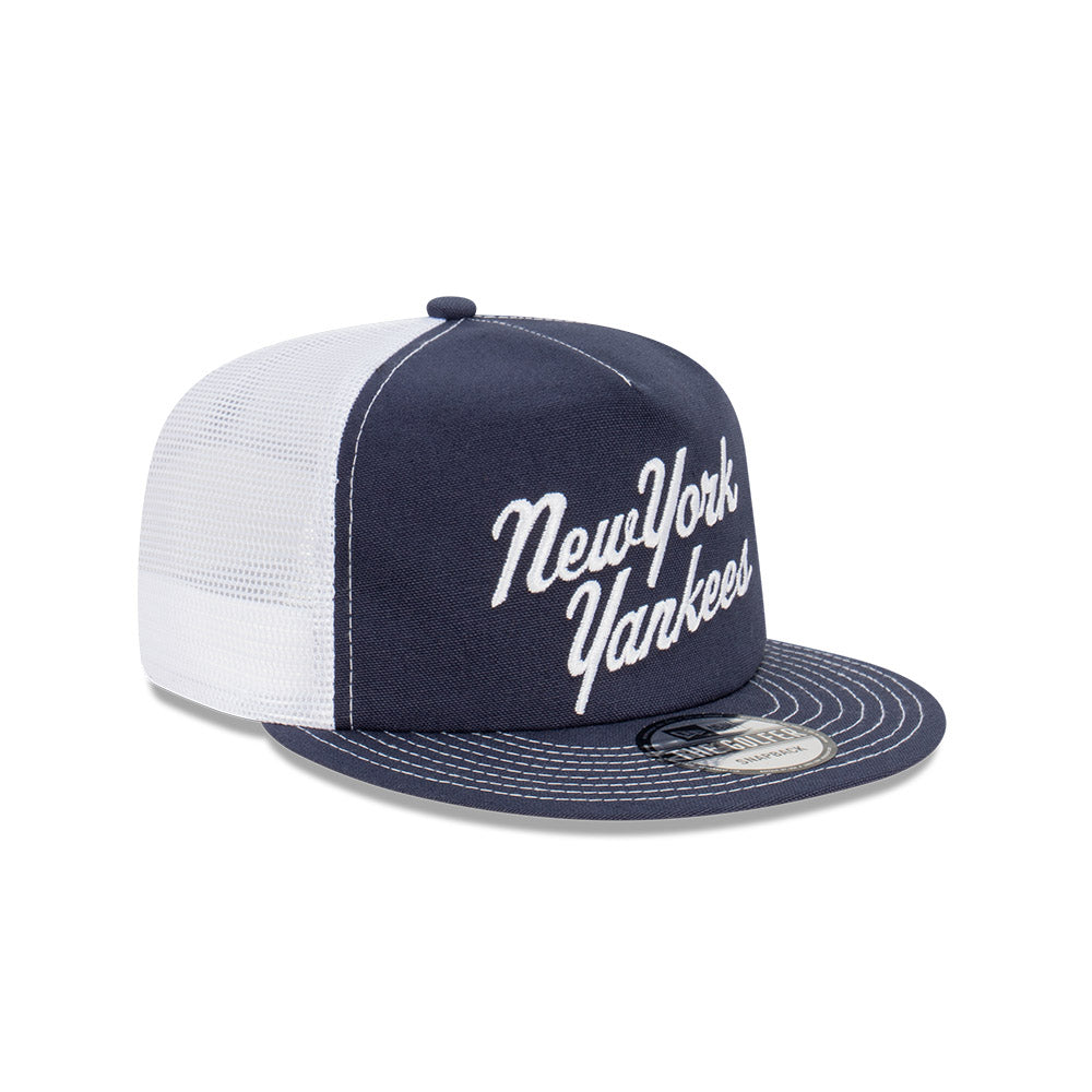 New York Yankees Hat - Black Archive Americana Golfer Trucker Snapback - New Era
