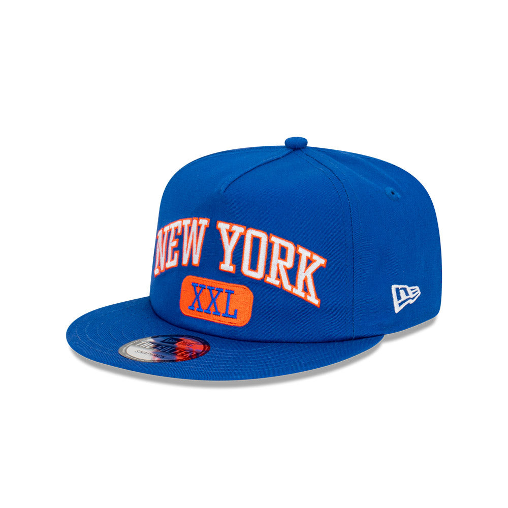 New York Knicks Hat - Majestic Blue XXL Golfer Snapback - New Era