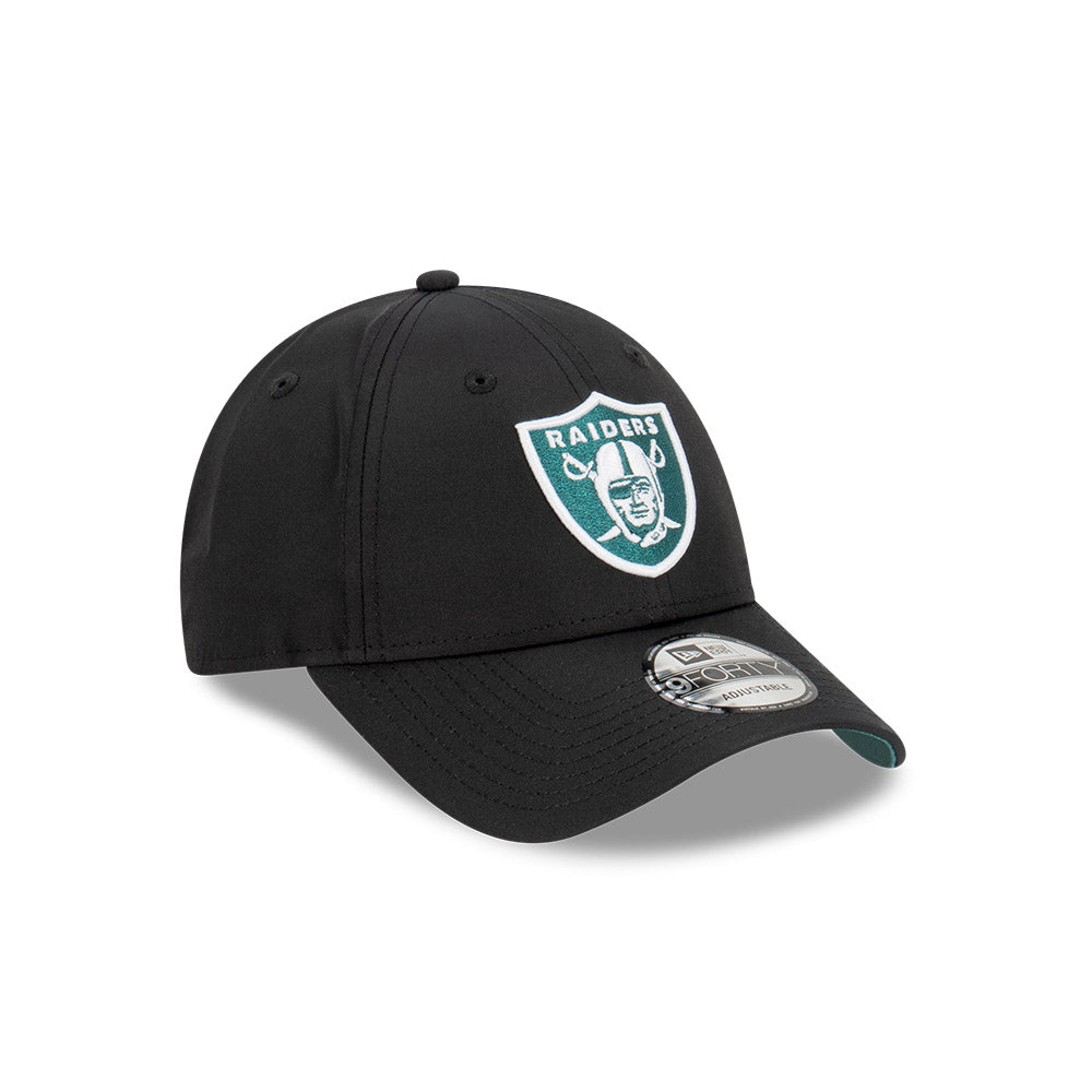 Las Vegas Raiders Hat - Black Pine Logo Prolite 9Forty Strapback - New Era