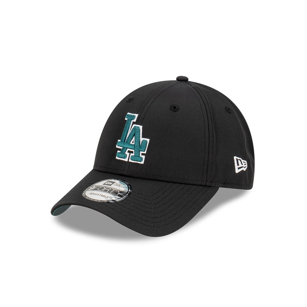 LA Dodgers Hat - Black Pine Logo Prolite 9Forty Strapback - New Era