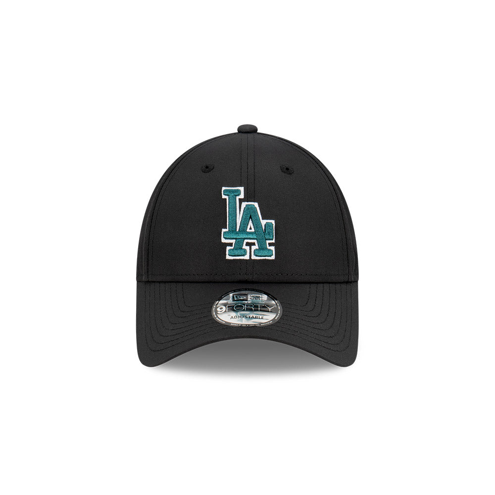 LA Dodgers Hat - Black Pine Logo Prolite 9Forty Strapback - New Era