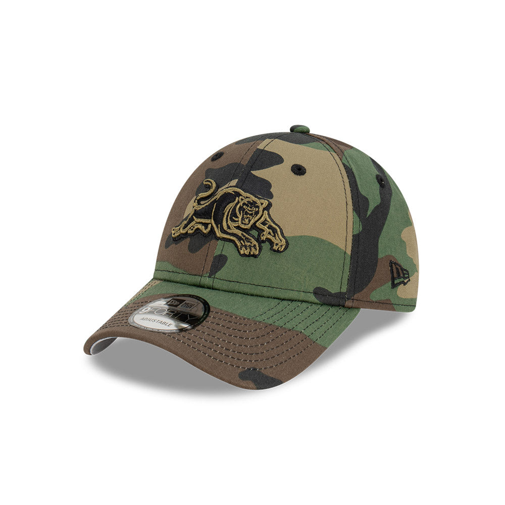 Penrith Panthers Hat - Camo 9Forty Snapback NRL 2023 - New Era