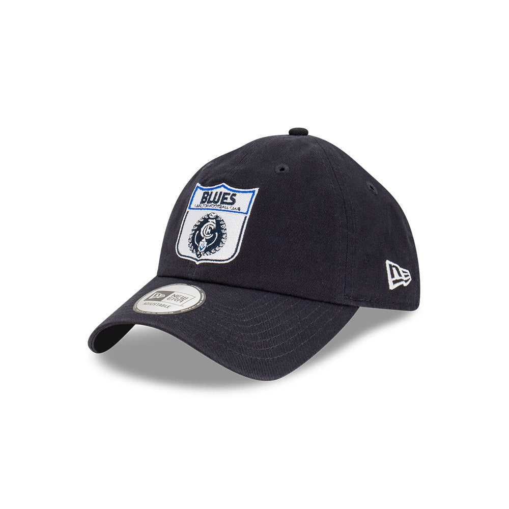 Carlton Blues Hat - 2023 AFL Navy Retro Casual Classic Strapback - New Era