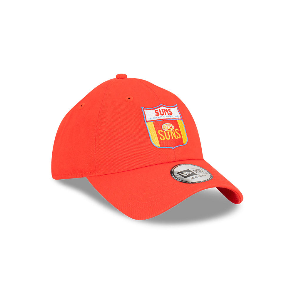 Gold Coast Suns Hat - 2023 AFL Orange Retro Casual Classic Strapback - New Era