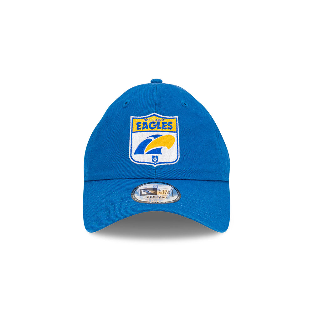 West Coast Eagles Hat - 2023 AFL Blue Retro Casual Classic Strapback - New Era