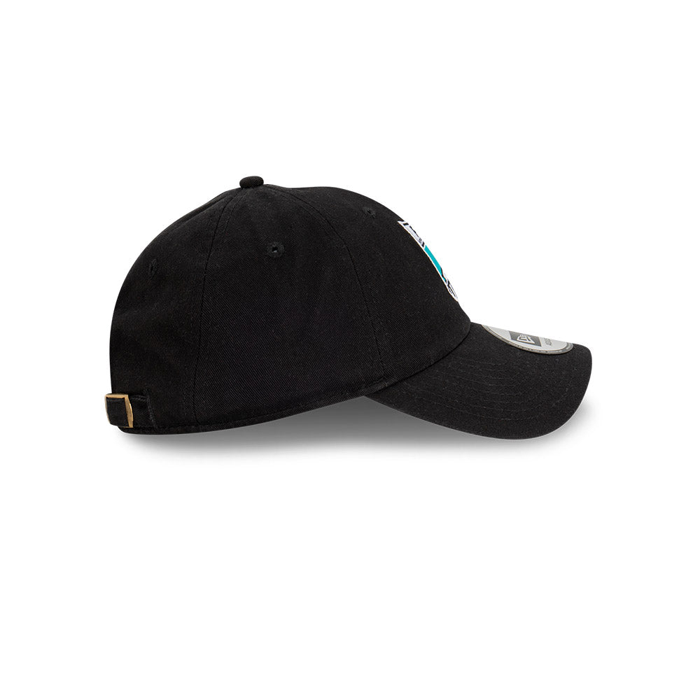 Port Adelaide Power Hat - 2023 AFL Black Retro Casual Classic Strapback - New Era