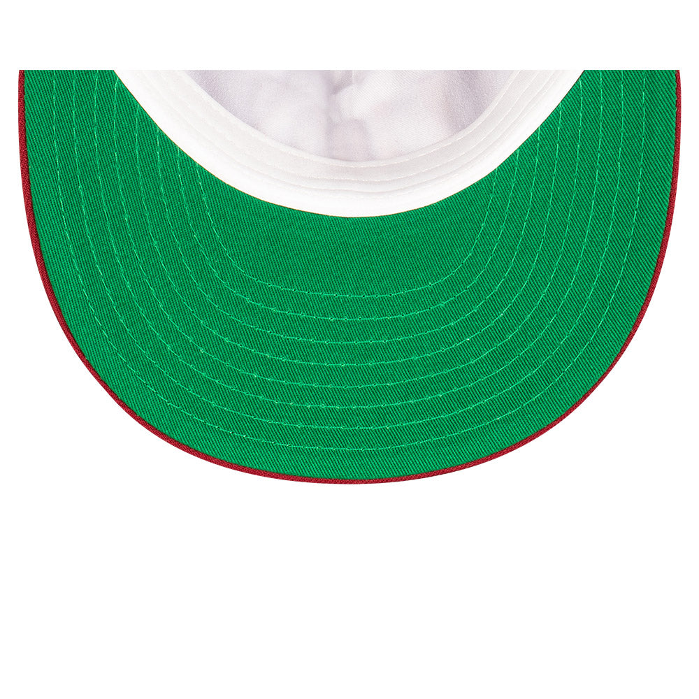 Brisbane Lions Hat - 2023 AFL Cardinal Tall Text The Golfer Snapback - New Era