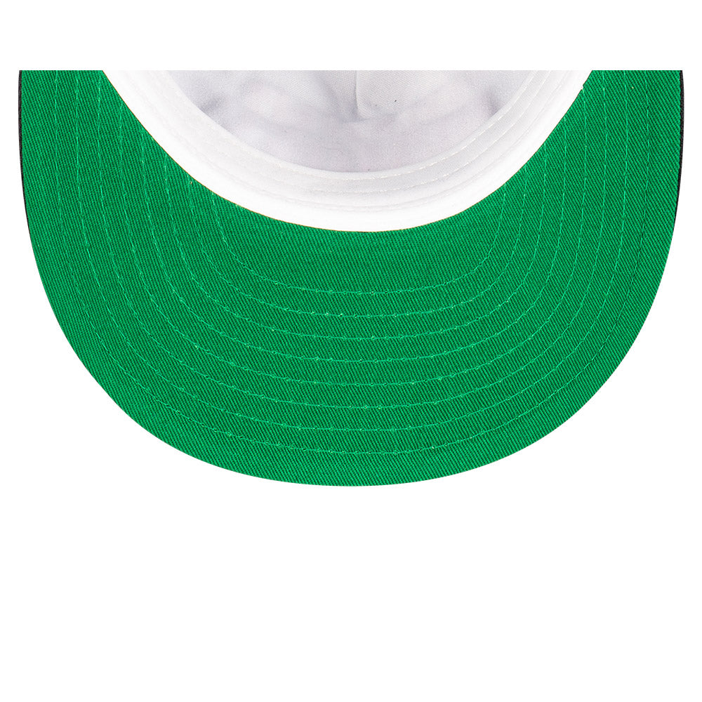 Essendon Bombers Hat - 2023 AFL Black Tall Text The Golfer Snapback - New Era